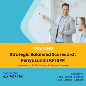 pelatihan strategic balanced scorecard : penyusunan kpi for bpr surabaya
