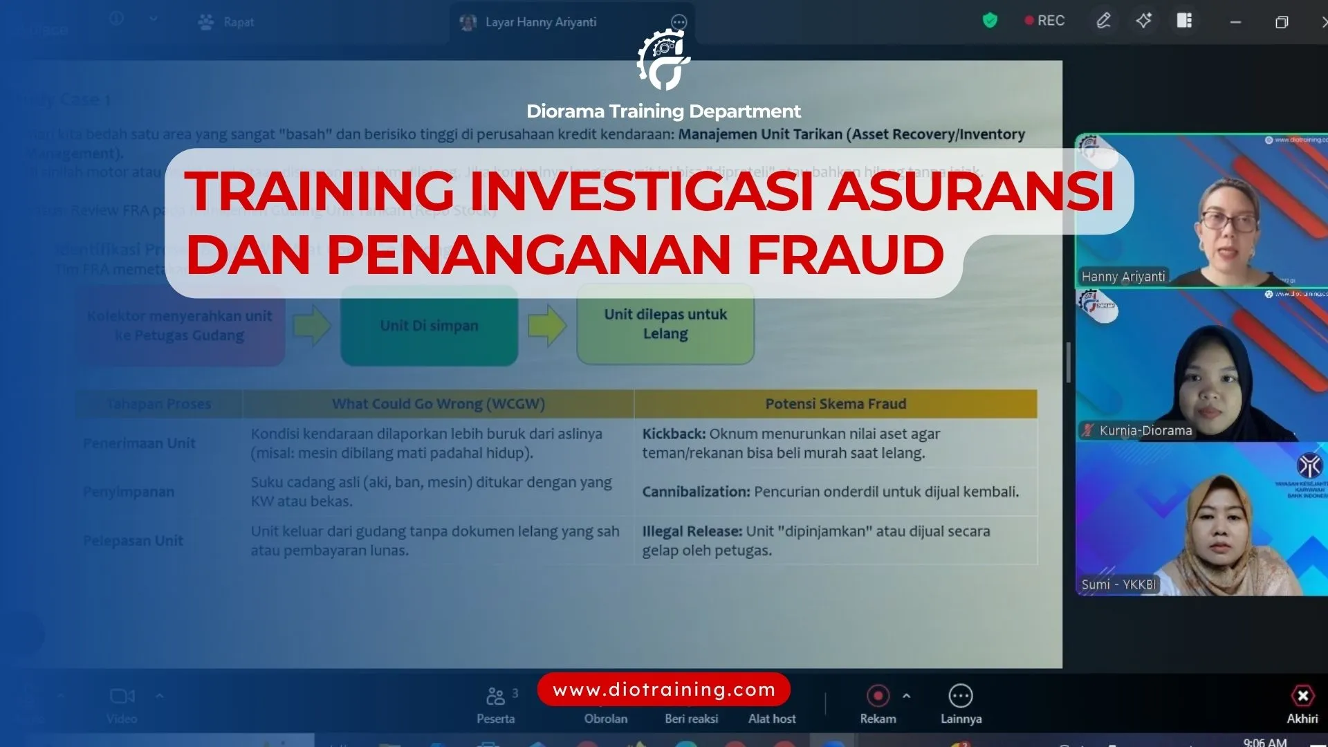 Pelatihan Investigasi Asuransi dan Penanganan Fraud